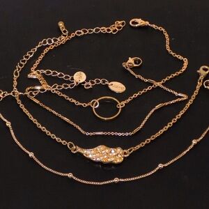 Elegant Gold-Tone Necklace Set